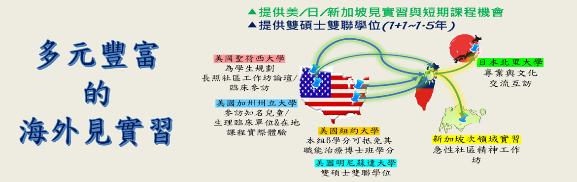多元豐富的海外見實習